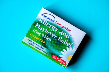 Londra İngiltere 27 Haziran 2025, Galpharm Alerji Paketi ve Hayfever Yardım Tabletleri