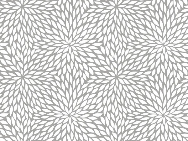 Bacgroud Floral Abstrait Sans Couture Gris Blanc — Image vectorielle