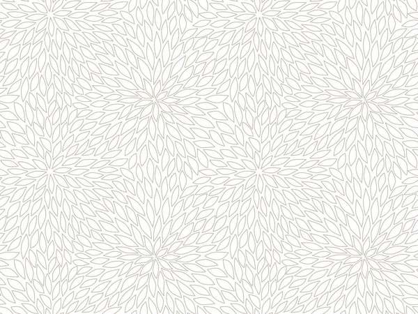 Bacgroud Floral Abstrait Sans Couture Gris Blanc — Image vectorielle