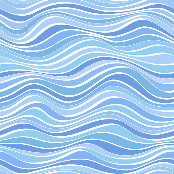 seamless abstract blue waves  background.