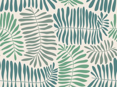 Kusursuz siyah ve gri yapraklı çiçek arkaplanı. Elle çizilmiş minimum soyut organik şekiller. Gri yapraklı siyah vektör soyut desen.