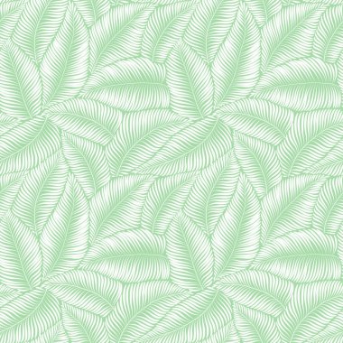 Yaprakları olan kusursuz soyut çiçek arkaplanı. Gri yapraklı siyah desenli. Vektör illüstrasyonu. 