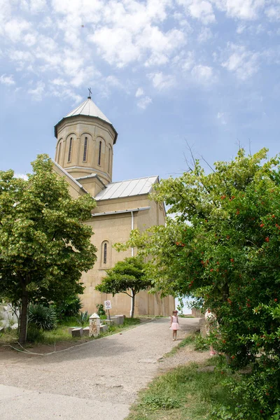 Kostel Chrám Kaple Mešita Historická Architektura Pevnost Starém Městě Tbilisi — Stock fotografie