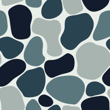 Soyut organik şekilleri ile Seamless Modeli