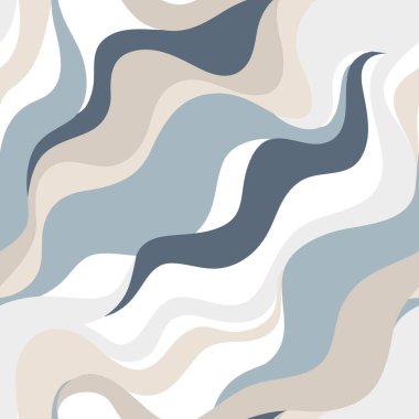 Dalgalı şekilli, soyut, pürüzsüz desen