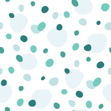 Soyut dikişsiz zümrüt yeşil ve beyaz benekli desen