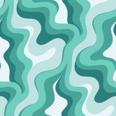 Dalgalı çizgileri olan soyut ve pürüzsüz desen