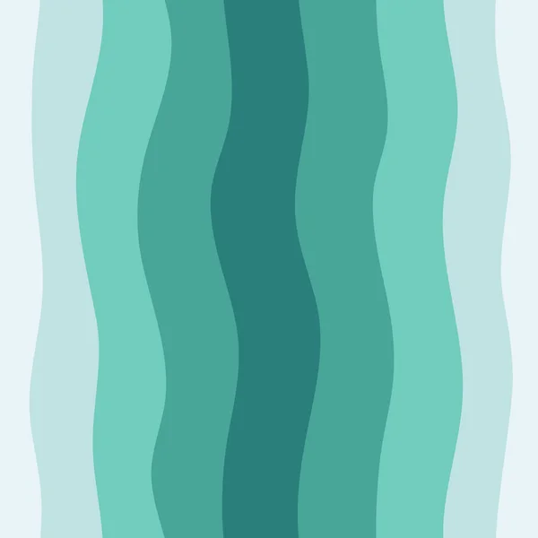 Abstraktní Zelený Bezešvý Vzor Vertikálními Vlnitými Liniemi — Stockový vektor