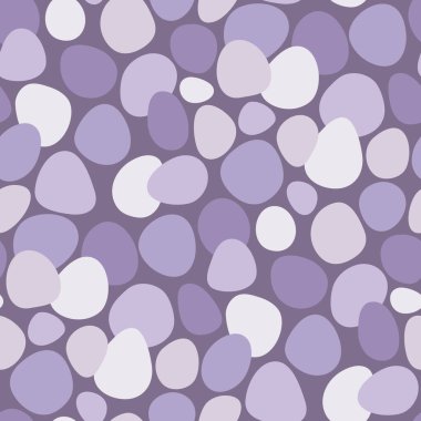 Abstract seamless pattern with lilac round shapes