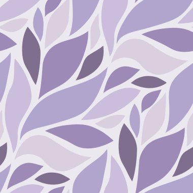 Soyut yaprakları ile sorunsuz çiçek desenli