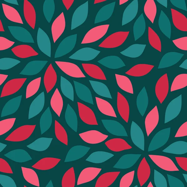 抽象的なカラフルなシームレスな花パターン — ストックベクタ