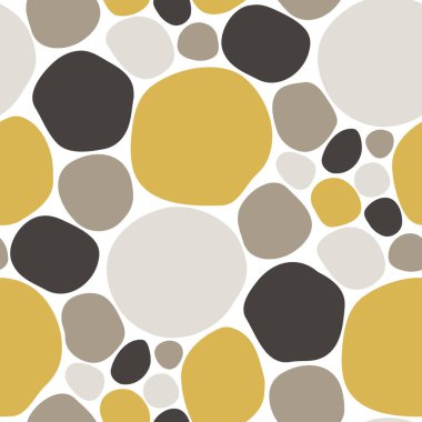 Yuvarlak benekli, soyut, pürüzsüz desen