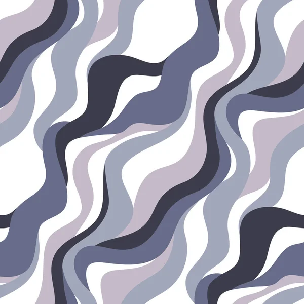 Abstract Seamless Pattern Diagonal Wavy Lines — Vettoriale Stock