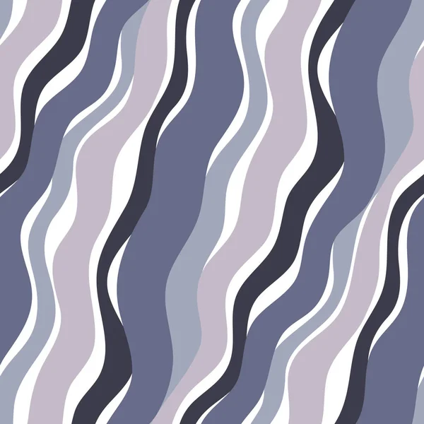 Абстрактний Безшовний Візерунок Діагональними Хвилястими Лініями — стоковий вектор