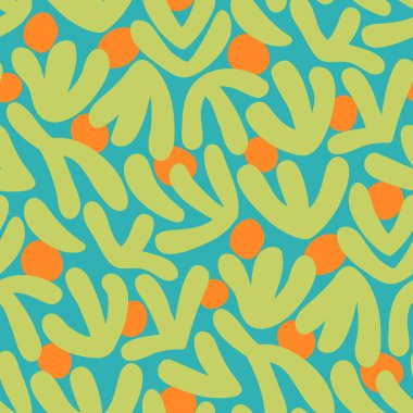 soyut renkli çiçek seamless modeli