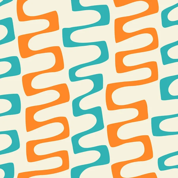 Abstracto Patrón Inconsútil Colorido Wih Líneas Onduladas — Archivo Imágenes Vectoriales