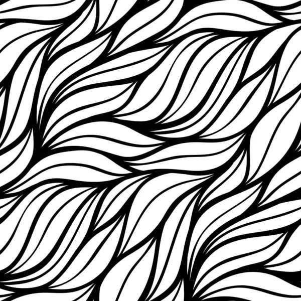 Abstract Seamless Pattern Wavy Lines — Stock Vector