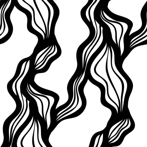 Motif Vectoriel Abstrait Sans Couture Noir Blanc — Image vectorielle