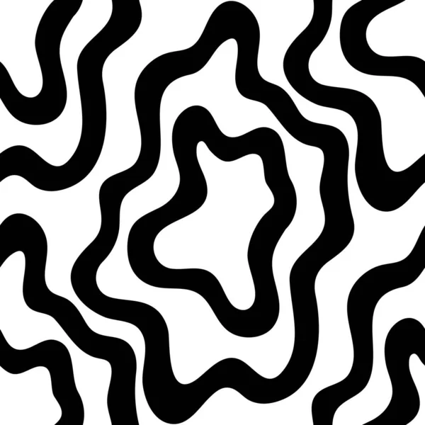 Абстрактний Чорно Білий Безшовний Векторний Візерунок Ліцензійні Стокові Ілюстрації