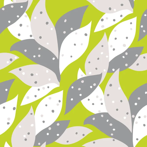 Seamless Floral Pattern Abstract Leaves Vector Graphics