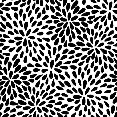 siyah ve beyaz çiçek desenleri