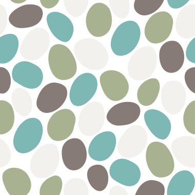 Yuvarlak şekiller ile soyut seamless modeli