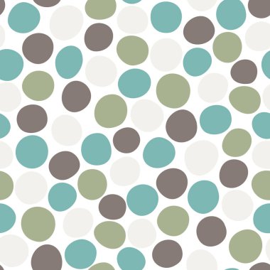 Yuvarlak şekiller ile soyut seamless modeli