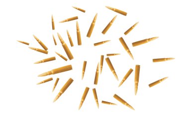 Mermiler farklı yönlere dağılır. Beyazlara, savaşa ve askeri üretimin büyümesine göre izole edilir.