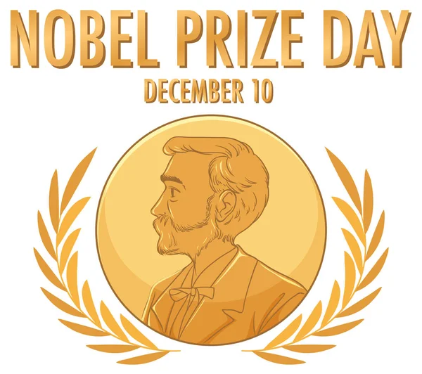 stock vector Nobel Prize Day Banner Design illustration