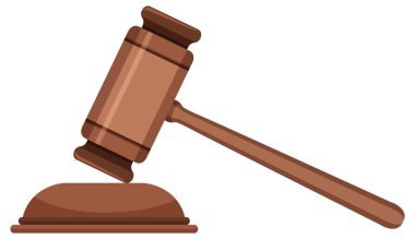 Gavel veya yargıç çekiç çizimi