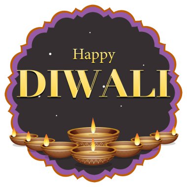 Happy Diwali Day Poster Design illustration