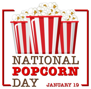 Ulusal Patlamış Mısır Bayrak Tasarımı Çizimi