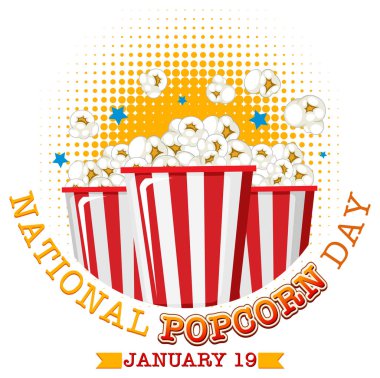 Ulusal Patlamış Mısır Bayrak Tasarımı Çizimi