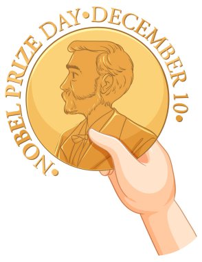Nobel Ödül Günü Afiş Tasarım İllüstrasyonu