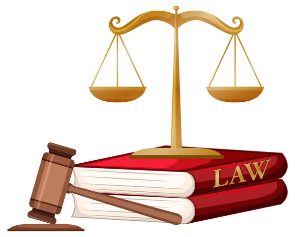正义与法律的尺度图例 — 图库矢量图片