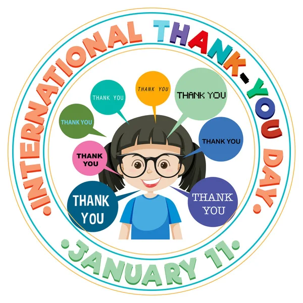 Giornata Internazionale Ringraziamento Icona Illustrazione — Vettoriale Stock