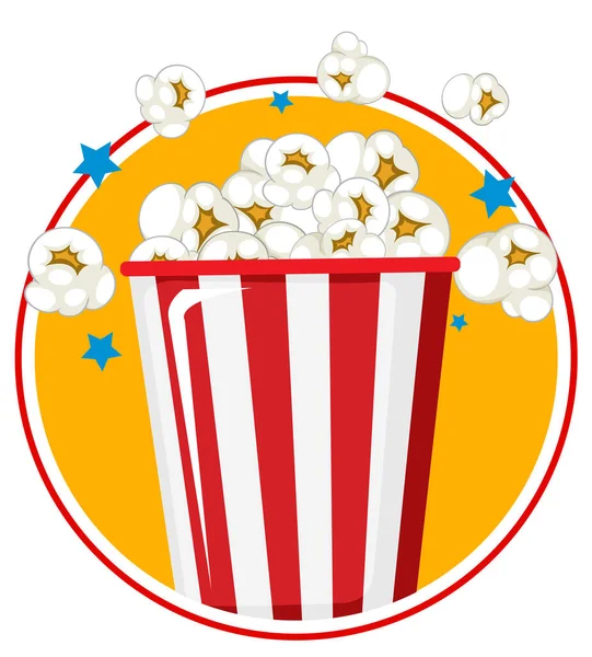 National Popcorn Day Banner Design Illustration — 스톡 벡터