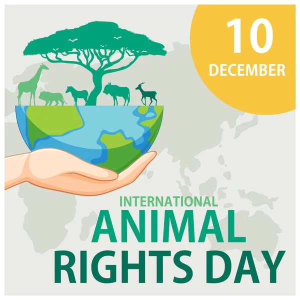 stock vector International Animal Rights Day Banner illustration