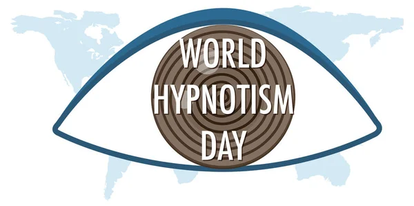 Světový Den Hypnózy Lednová Ikona Ilustrace — Stockový vektor