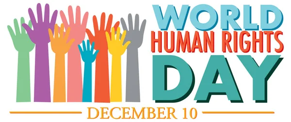 stock vector World Human Rights Day Poster Design illustration