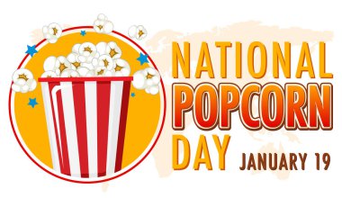 Ulusal Patlamış Mısır Bayrak Tasarımı Çizimi