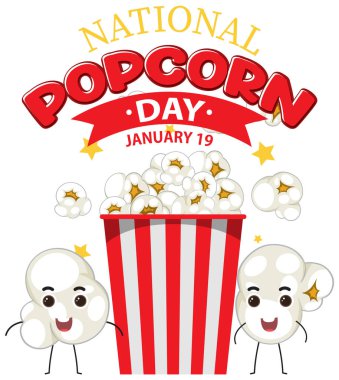 Ulusal Patlamış Mısır Bayrak Tasarımı Çizimi