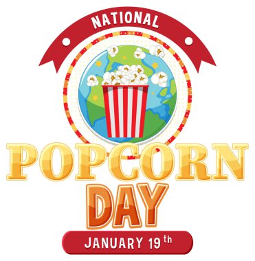 Ulusal Patlamış Mısır Bayrak Tasarımı Çizimi