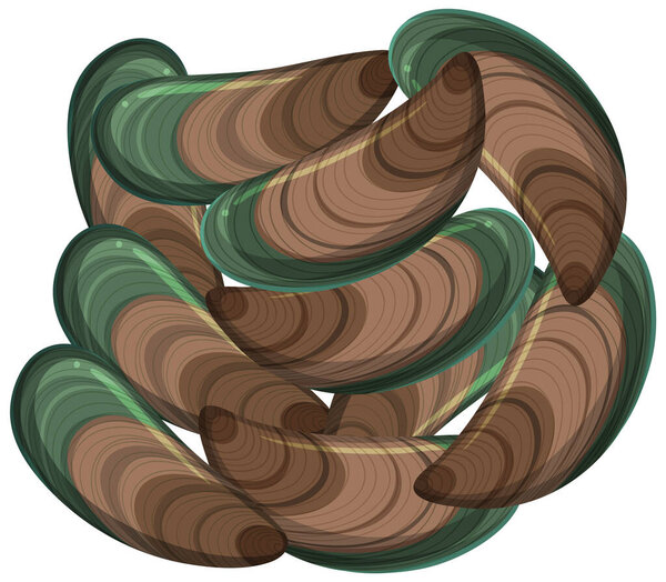 Изолированная иллюстрация из морепродуктов