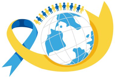 World Down Syndrome Day Sign Symbol illustration clipart