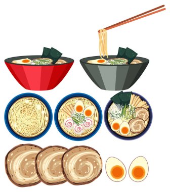 Japon eriştesi, bir kâse çizimi.