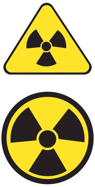 Beyaz Arkaplan Illüstrasyonunda Nükleer Semboller — Stok Vektör