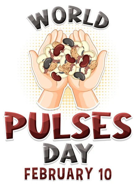 World Pulses Day Banner Design Illustration — Stockový vektor