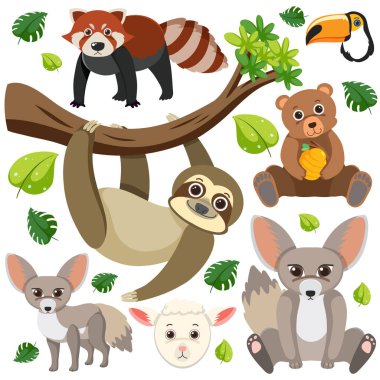 Karışık hayvan karakteri çizimi