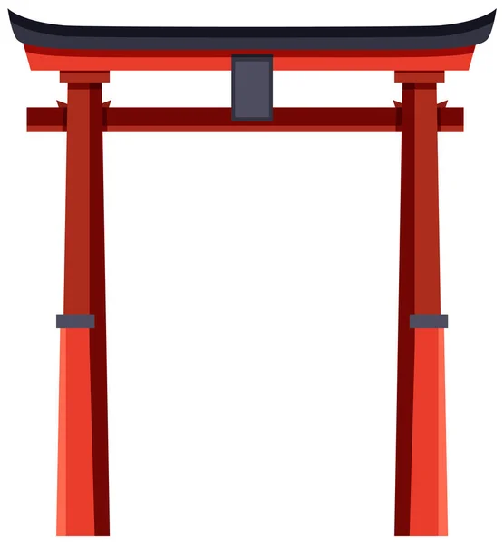 Ilustración Vectorial Torii Japanese Gate — Archivo Imágenes Vectoriales